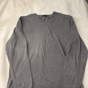 GAP Men's Charcoal V-Neck Sweater